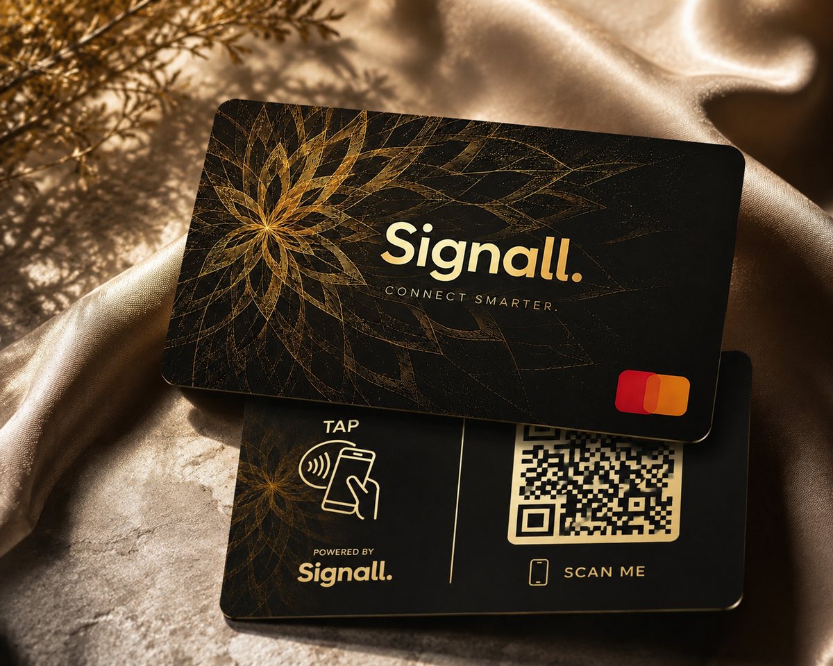Signall Gold card front and tap/QR back